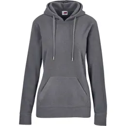 Ladies Dawson Polar Fleece Hooded Sweater Grey